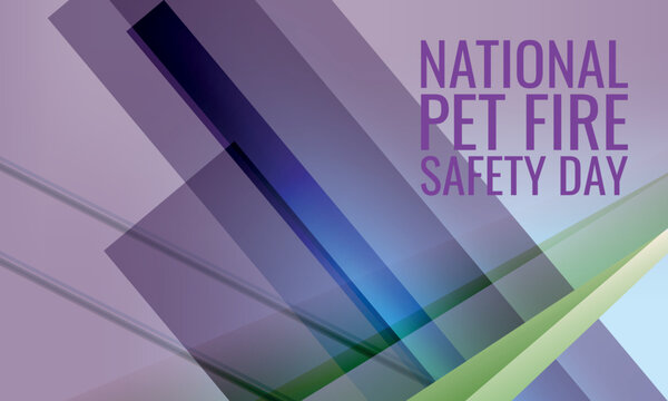 National Pet Fire Safety Day. Design Suitable For Greeting Card Poster And Banner