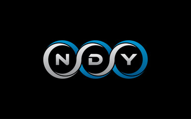 NDY Letter Initial Logo Design Template Vector Illustration