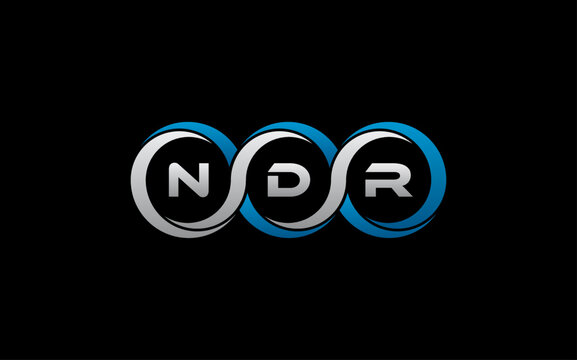 NDR Letter Initial Logo Design Template Vector Illustration
