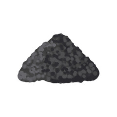 Pile of gravel vector illustration. Pile of gravel isolated on white background. Construction concept