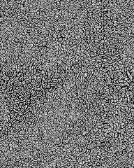 Hand-drawn doodles in white lines on a black background.Abstract drawing on a seamless background.