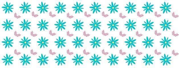 flowers and leaves pattern