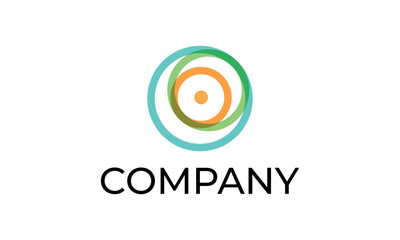 Colorful template icon abstract logo element.