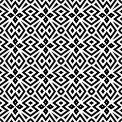 Vector pattern in geometric ornamental style. Black and white color.Seamless pattern.