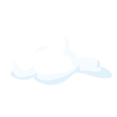 White fluffy cloud. 