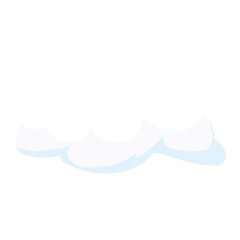 White fluffy cloud. 