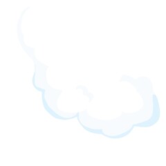 White fluffy cloud. 