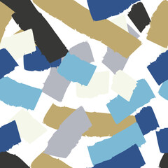 seamless background with blue and white stripes Artistic Chalkcharoal Pencil color artistic watercolor seamless painting