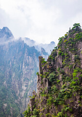 Natural scenery of Huangshan Scenic Area in Anhui Province