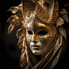venetian carnival mask, Generative AI, generative AI,  - obrazy, fototapety, plakaty
