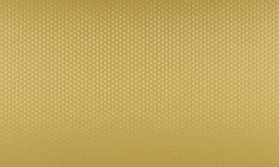 3D render : embossed abstract pattern engraved on gold surface