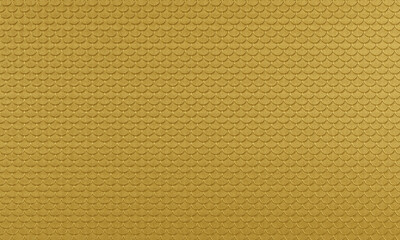 3D render : embossed abstract pattern engraved on gold surface