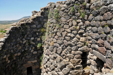 die Innere Nuraghe Su Nuraxi 