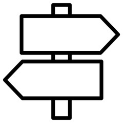 Obraz premium direction signboard icon