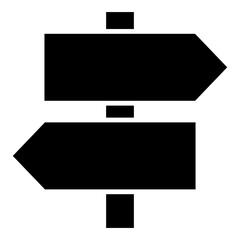 direction signboard icon