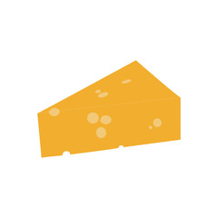 piece of cheese dairy illustration 