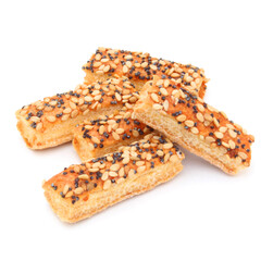 Aperitif biscuits - Sesame poppy seed cheese puffs