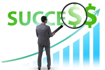 Concept of growing business with chart