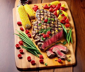 Steak & Tomato & Corn
