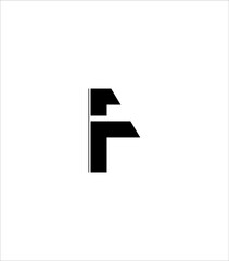 abstract letter f logo icon