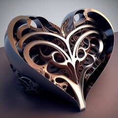 heart-shaped cutter silver metal kitchen sweet cake eat food yummy 