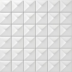 abstract geometric background tiles, white background, dull style