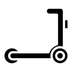 electric scooter glyph 