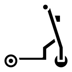 electric scooter glyph 