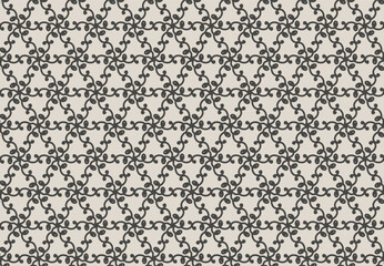 Seamless pattern and simple pastel clothing fashion. fabric Beige BG and Deep-Brown colors. beautiful, elegant, modern.