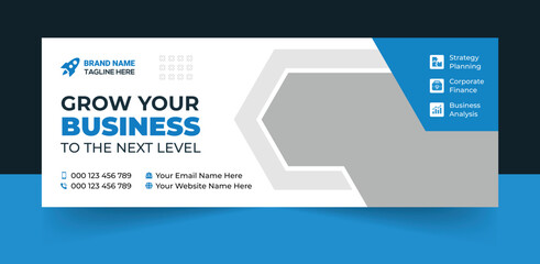 Digital marketing facebook cover web banner template, Corporate Business Facebook Cover Banner