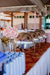 Wedding catering decor.