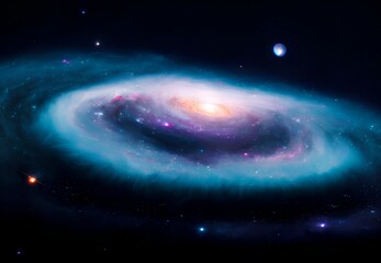 Fototapeta premium Generative AI,scenic view of star field at night