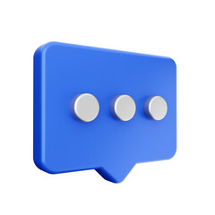 Fototapeta premium 3d chat icon illustration render
