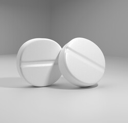 White round pills