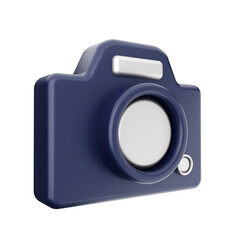 3d camera icon illustration render