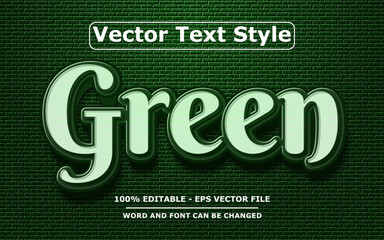 3d vector editable logo text style effect