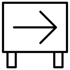 Obraz premium direction signboard icon