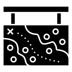 Obraz premium maps board icon