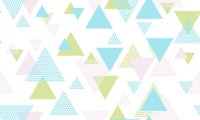 Triangle shapes seamless pattern vector design.