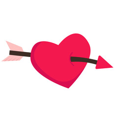 Arrow Love Valentine Day Illustration