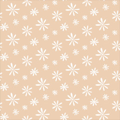 Daisy flower seamless pattern, pastel color background