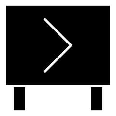 direction signboard icon
