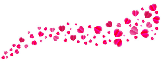 Fototapeta na wymiar Background with flying hearts. Love. Valentine's day. For invitations, postcards, greetings and your decor.