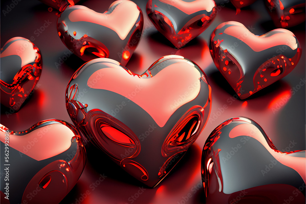 Poster beautiful st. valentine's day background pattern for design.