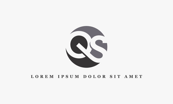 illustration vector graphic logo designs. pictogram, monogram  logo letter QS