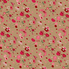red hearts background valentines day heart 