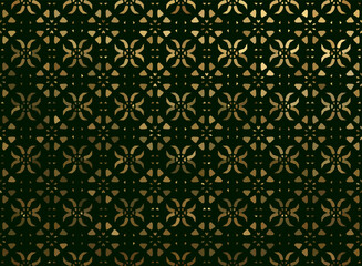 Black and gold luxury leaves background. Vector ornament pattern. Paisley elements. Great for fabric, invitation, wallpaper, decoration, packaging or any desired idea.
