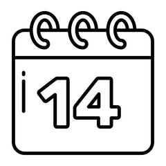 Beautiful and modern vector design of calendar, easy to use