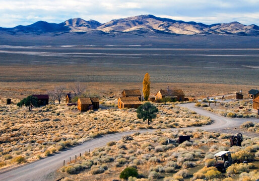 An overview of the ghost town of Berlin, NV.