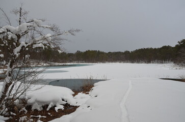 冬の五色沼